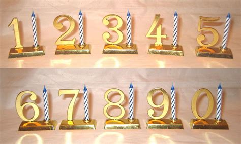 A numeral system (or system of numeration) is a writing system for expressing numbers; China Birthday Candles, Numeric 0-9, Holder Set Golden ...