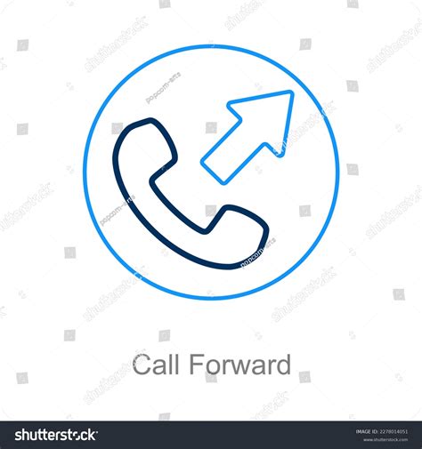 Call Forward Calling Icon Concept Stock Vector Royalty Free