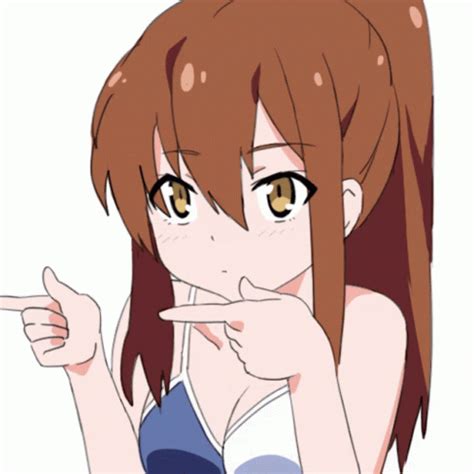 Monika Finger Guns GIF Monika Finger Guns Anime คนพบและแชร GIF