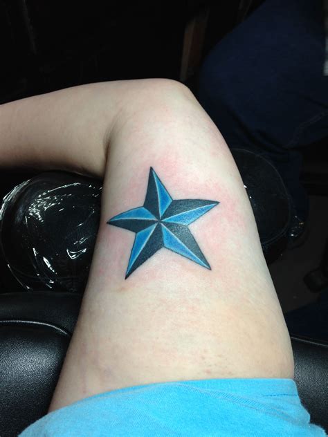 black and blue nautical star newest addition nautical star tattoos star tattoos 3d star tattoo