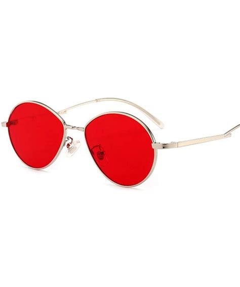 2018 brand designer cat eye sunglasses women vintage metal reflective glasses mirror retro