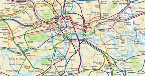 This ‘secret Tube Map Shows The Real Distances Between Stations