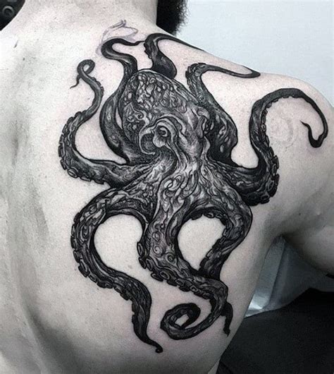 30 Octopus Back Tattoo Designs For Men Underwater Ink Ideas