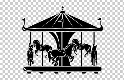 Horse Carousel Traveling Carnival Silhouette Photography Png Clipart