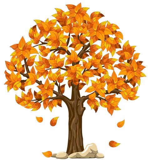Leaves Falling From Tree Clip Art