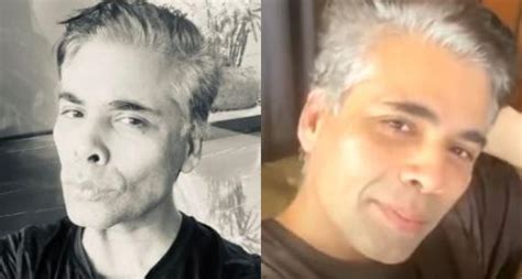 in photo filmmaker karan johar shows off his grey hair during lockdown says for whom and