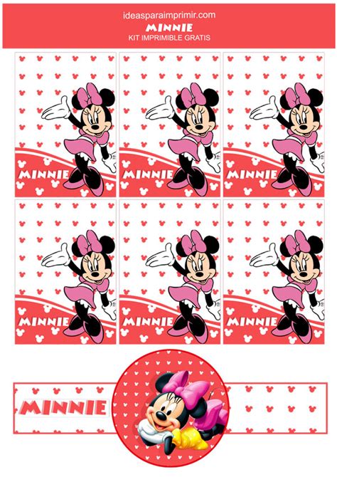 Minnie Mouse Descargar Minnie Mouse Etiquetas Cierra Souvenir Kit