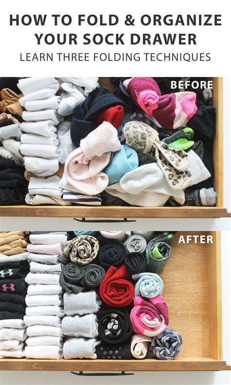 How To Fold Socks And Organize Them In A Drawer Sock Drawer Organization Organization Drawers