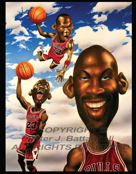 Michael Jordan Caricature