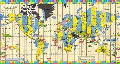 Standard Time Zone Chart Of The World In 1920 Map Presentation