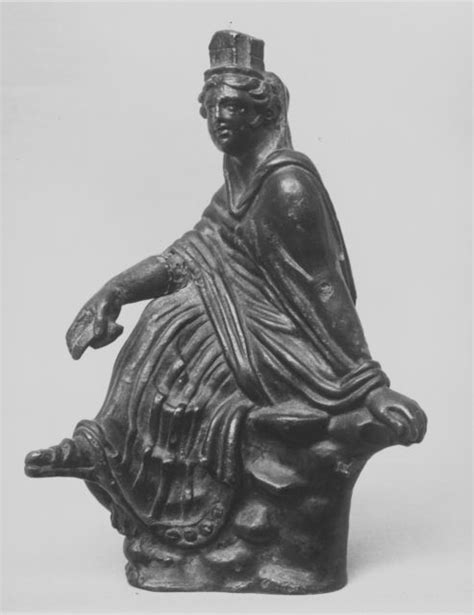 Bronze Statuette Of Tychefortuna Picryl Public Domain Image