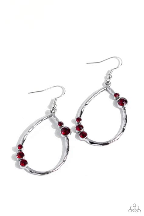 Shop Till You DROPLET - red - Paparazzi earrings – JewelryBlingThing