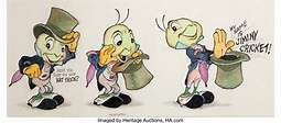 Jiminy Cricket Illustration by Ward Kimball (Walt Disney, c. | Lot ...
