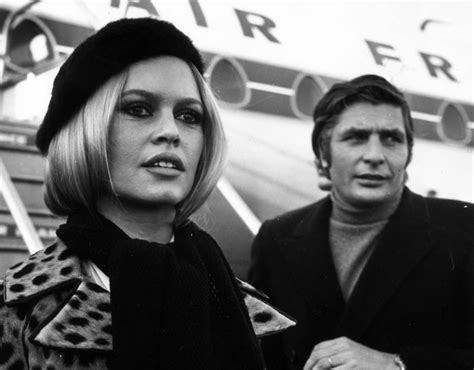 Brigitte Bardot And Her Third Husband Gunter Sachs Arrive At London