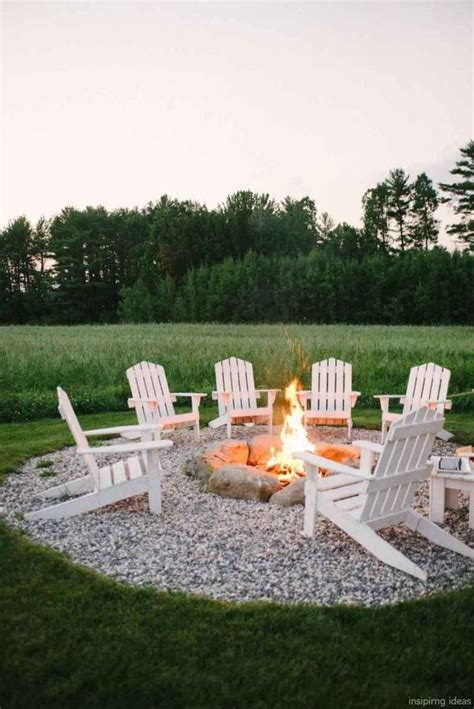 110 Fabulous Gravel Patio Ideas With Fire Pits 01 Backyard Fire