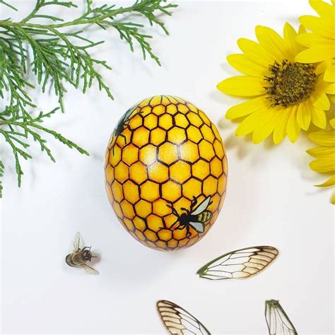 Bees And Honeycomb By Natakuaya On Deviantart Easter Egg Art