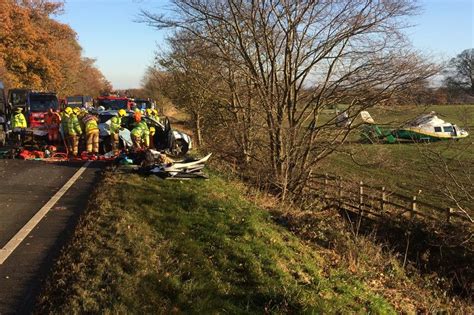 Two Flown To Hospital After Crash On A66 Near Barnard Castle