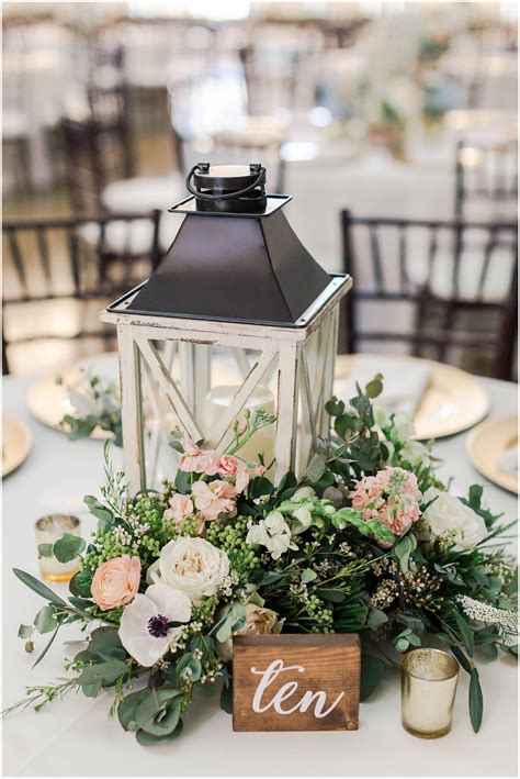 Table Centrepiece With Lantern Lantern Centerpiece Wedding
