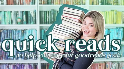 Quick And Easy Reads To Help You Reach Your Yearly Reading Goal Youtube