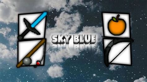 Blu Sky Mcpe Texture Pack Pvp Youtube