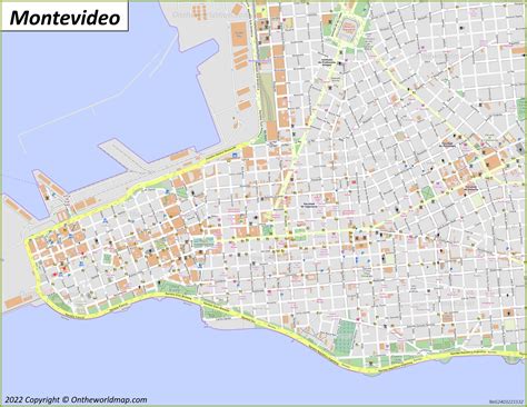 Mapa De Montevideo Uruguay Mapas Detallados De Montevideo The