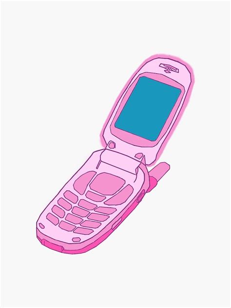 Pink Y2k Flip Phone Sticker By Angelicamilller Phone Stickers Flip