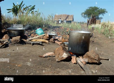 Villagers At The Lacekocot A Refugee Camp In Pader Uganda Africa