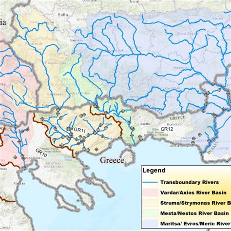 Illustration Of The Four Transboundary River Basins Discharging Into Download Scientific