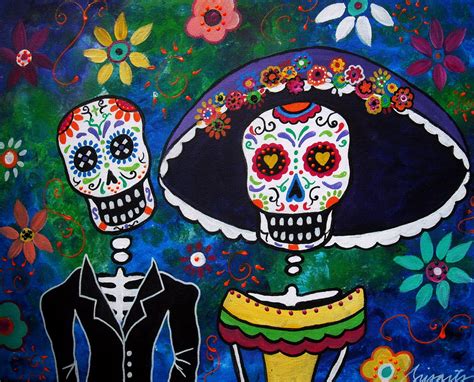 Gallery Of Modern Folk Artist Pristine Cartera Turkus Mexican Folk Art Original Paintings By