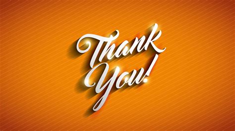 Thank You In Orange Background Hd Inspirational Wallpapers Hd