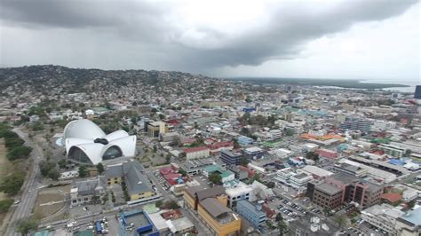 Port Of Spain Part 1 Trinidad Aerial View Youtube