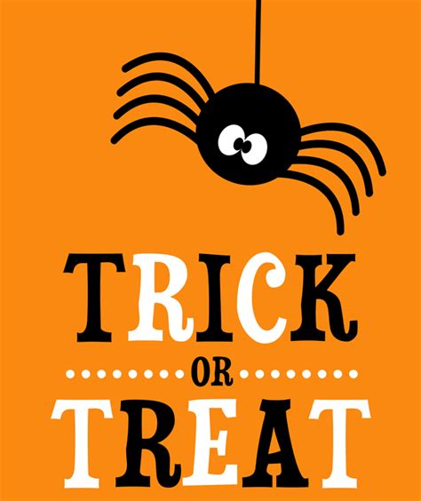 Printable Trick Or Treat Sign