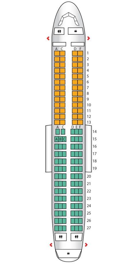 Airbus A320 British Airways Seating Plan