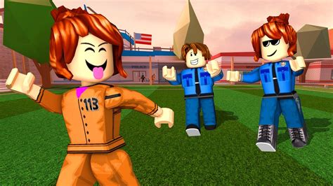 Roblox A Prisioneira Julia Minegirl Fugiu Jailbreak Youtube