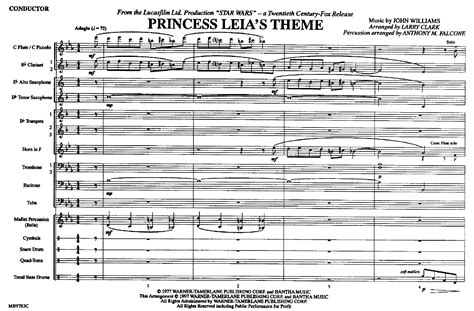 Princess Leias Theme By Clark L Jw Pepper Sheet Music