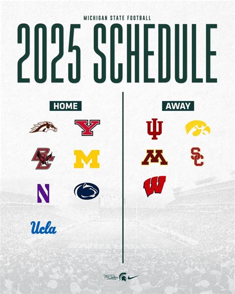 Michigan State Footballs 2024 2025 Big Ten Conference Opponents Revealed Sports Illustrated