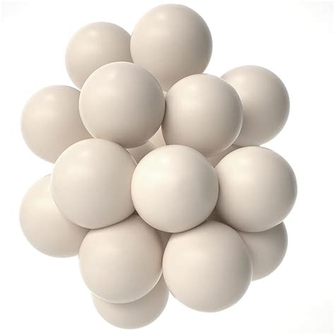 Janinus Balões de areia branca para festa 25 cm 50 peças balões de