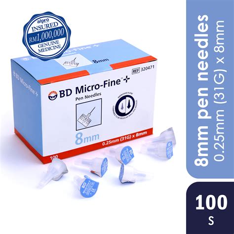 Bd Micro Fine Needle 025mm31gx8mm 100s Alpro Pharmacy