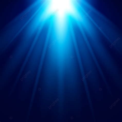 Shining Bright Hd Transparent Abstract Blue Light Effect With Shine