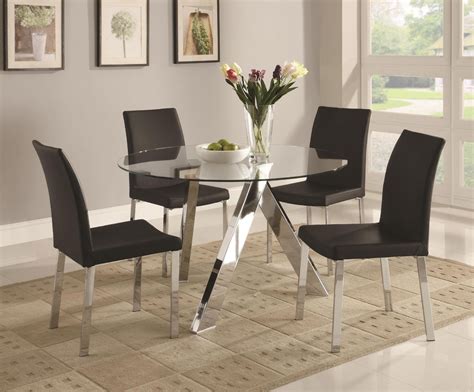 This formula holds true for a round table as well. Finding Suitable Design Of Glass Dining Room Table - Amaza ...