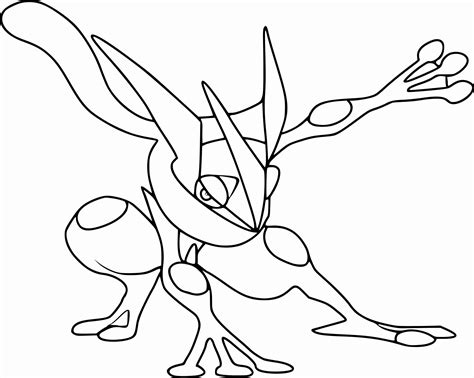 Ash Greninja Coloring Pages Beautiful Greninja Base Pokemon Coloring