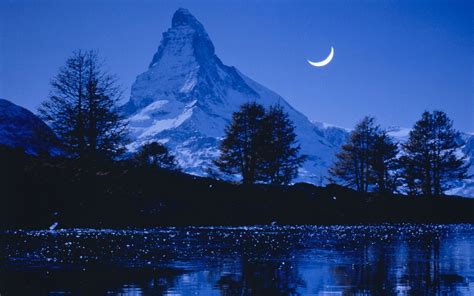 Matterhorn Starry Sky Wallpapers Wallpaper Cave