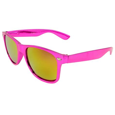 epic eyewear stylish retro horn rimmed sunglasses pink frame pink lenses