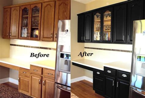Updating Oak Kitchen Cabinets Before And After 11 Attractive