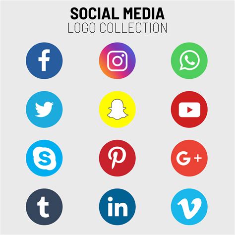 Social Media Icons Circle Vector Art Icons And Graphics For Free Download