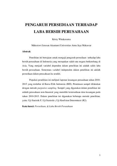 Istilah laba sering digunakan dalam bisnis untuk menggambarkan suatu keuntungan yang didapatkan perusahaan dalam berjualan, entah itu dalam bentuk barang maupun jasa. Pengertian Laba Bersih Menurut Para Ahli / Pdf Pengaruh ...