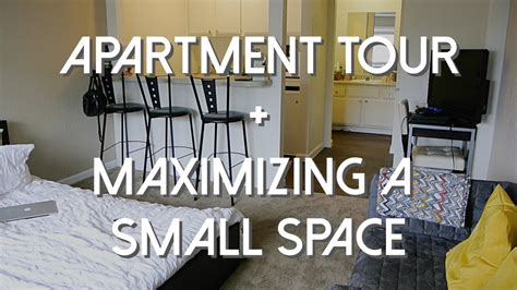 Studio Apartment Tour Maximizing A Small Space Youtube