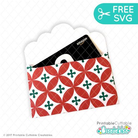 A standard gift card size 3.375″ x 2.125″ and it will need to fit in the inner pocket on each design. Pin on Free SVG Cut Files