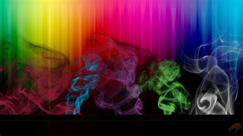 Wallpaper Colorful Abstract Red Smoke Graphic Design
