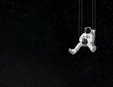 Download Swing Space Sci Fi Astronaut 4k Ultra Hd Wallpaper